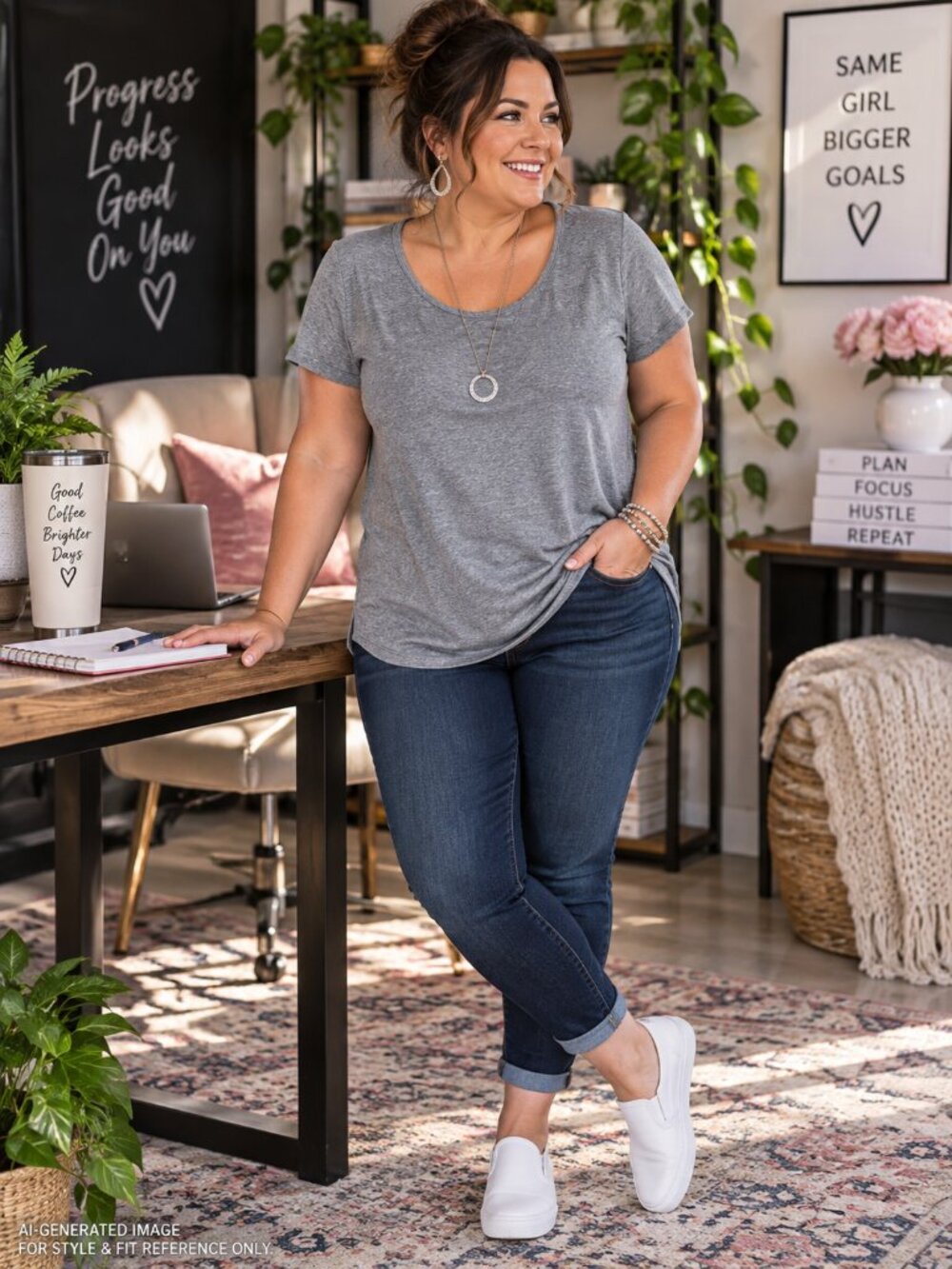 LuLaRoe Heathered Gray Classic T